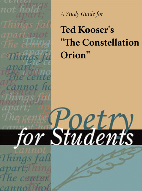 Cover image for book A Study Guide for Ted Kooser's "The Constellation Orion"
