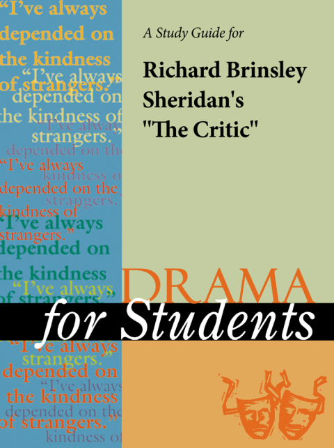 Cover image for book A Study Guide for Richard Brinsley Sheridan's "The Critic"