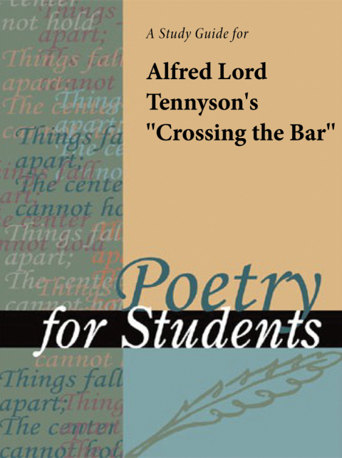 Cover image for book A Study Guide for Lord Alfred Tennyson's "Crossing the Bar"