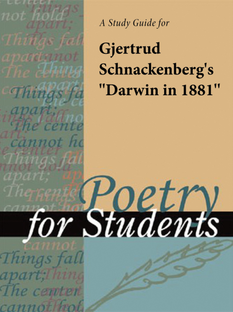 Cover image for book A Study Guide for Gjertrud Schnackenberg's "Darwin in 1881"