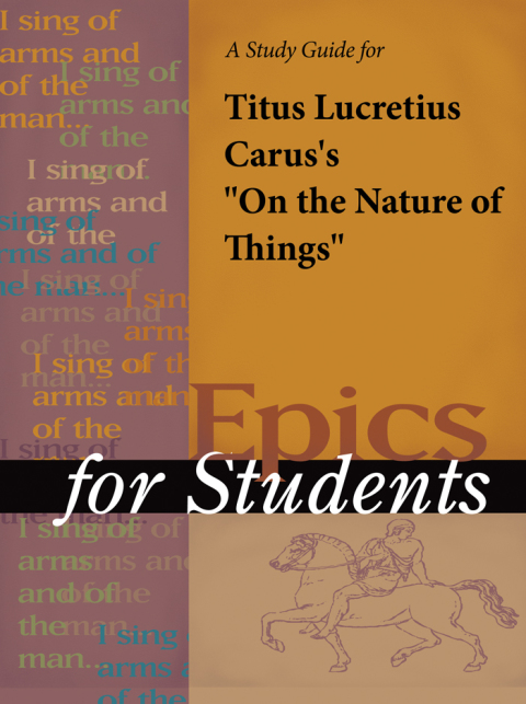 Cover image for book A Study Guide for Titus Lucretius Carus's "De rerum natura (On the Nature of Things)"