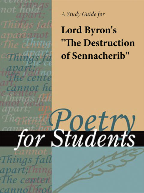 Cover image for book A Study Guide for Lord Byron's "The Destruction of Sennacherib"