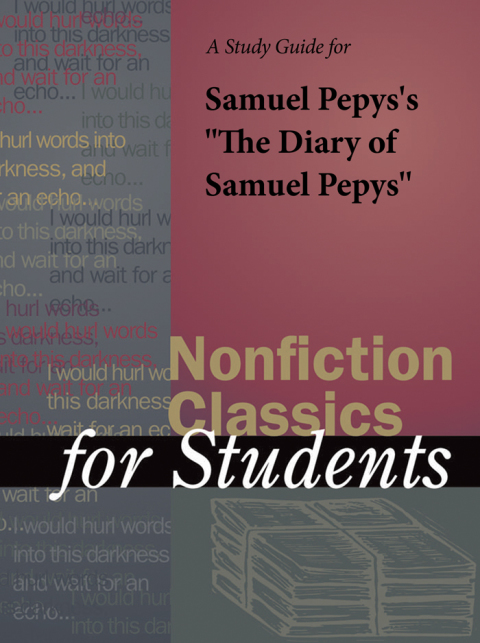 Cover image for book A Study Guide for Samuel Pepys's "The Diary of Samuel Pepys"