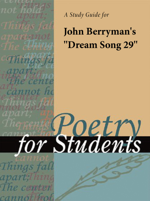 Cover image for book A Study Guide for John Berryman's "Dream Song 29"