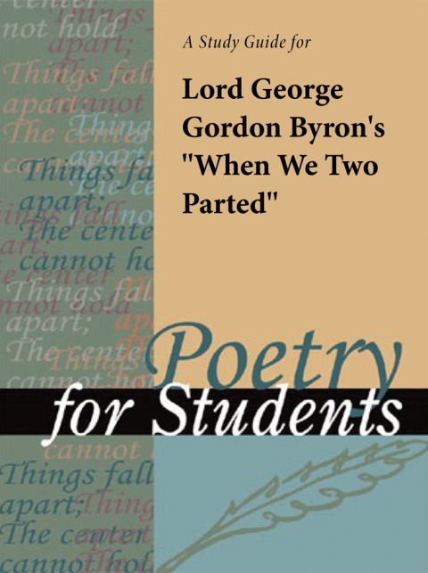 Cover image for book A Study Guide for Lord Byron's "When We Two Parted"