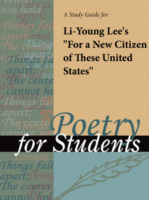 Cover image for book A Study Guide for Li-Young Lee's "For a Citizen of These United States"