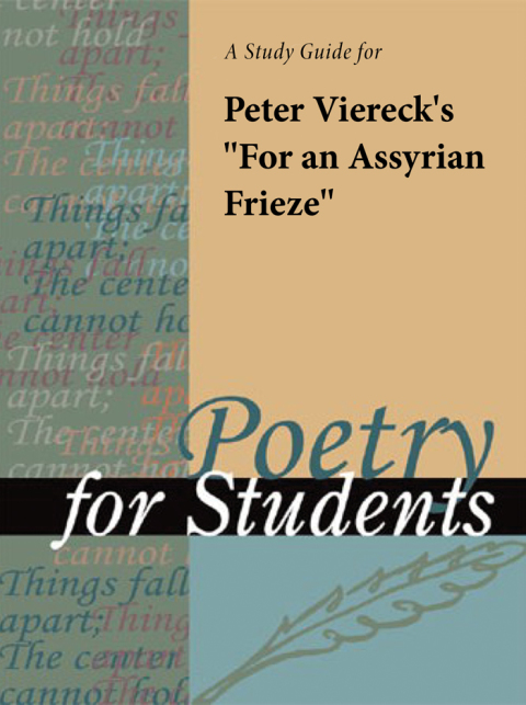 Cover image for book A Study Guide for Peter Viereck's "For an Assyrian Frieze"