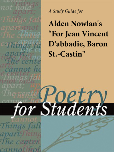 Cover image for book A Study Guide for Alden Nowlan's "For Jean Vincent d'Abbadie, Baron St.-Castin"