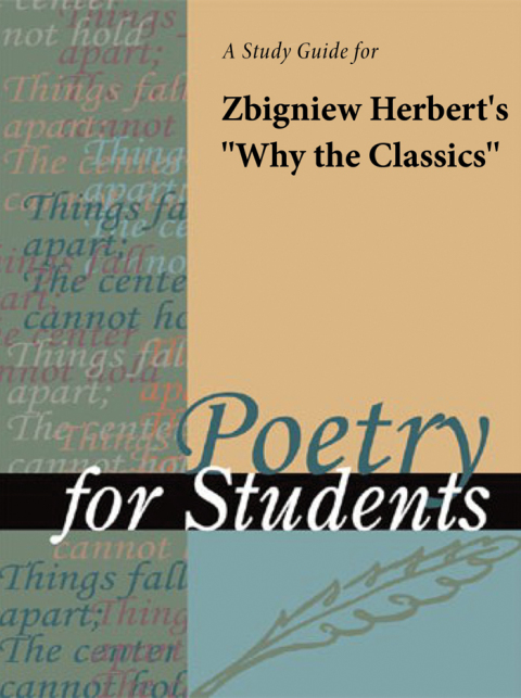 Cover image for book A Study Guide for Zbigniew Herbert's "Why The Classics"