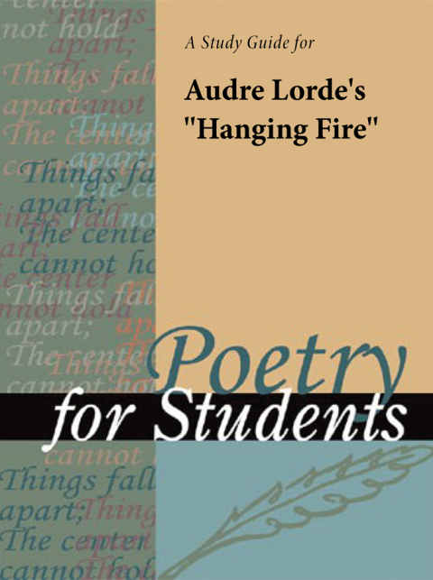 Cover image for book A Study Guide for Audre Lorde's "Hanging Fire"