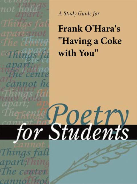 Cover image for book A Study Guide for Frank O'Hara's "Having a Coke With You"
