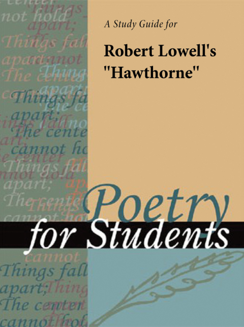 Cover image for book A Study Guide for Robert Lowell's "Hawthorne"