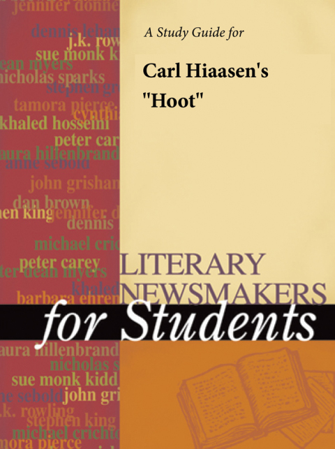 Cover image for book A Study Guide for Carl Hiasen's "Hoot"
