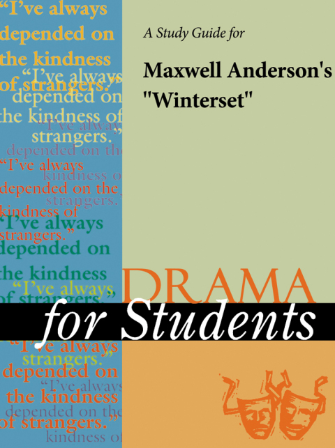 Cover image for book A Study Guide for Maxwell Anderson's "Winterset"
