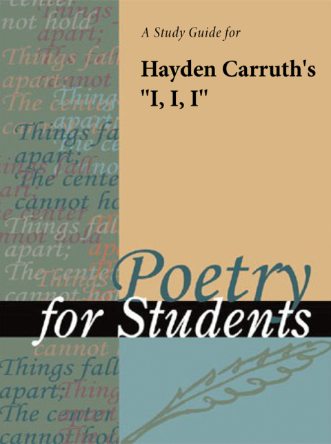 Cover image for book A Study Guide for Hayden Carruth's "I, I, I"