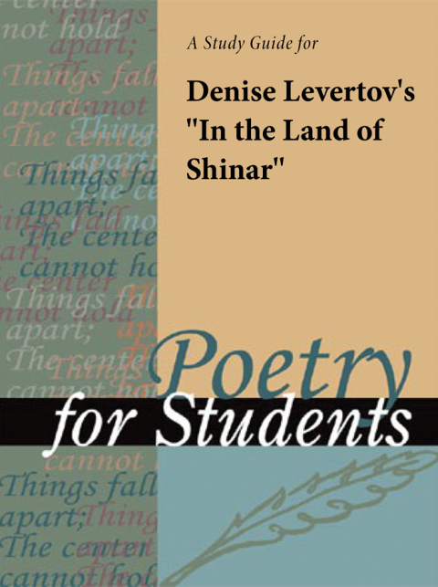 Cover image for book A Study Guide for Denise Levertov's "In the Land of Shinar"