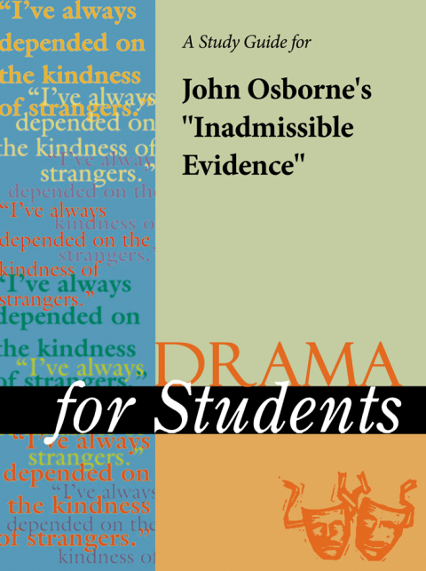 Cover image for book A Study Guide for John Osborne's "Inadmissible Evidence"