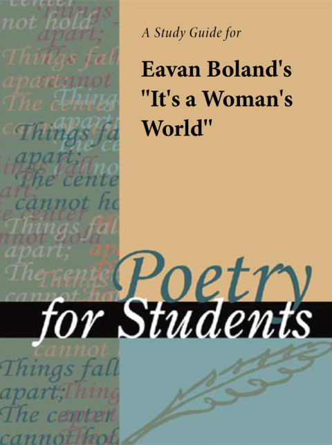 Cover image for book A Study Guide for Eavan Boland's "It's a Woman's World"