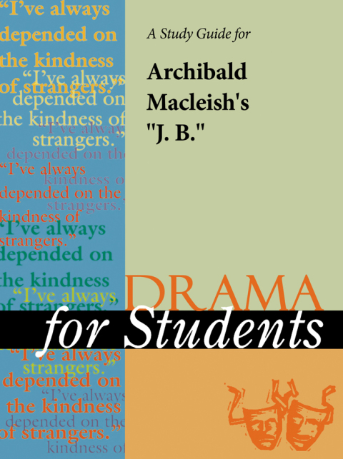 Cover image for book A Study Guide for Archibald MacLeish's "J. B."