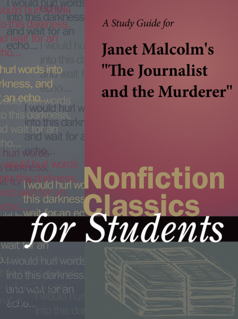 Cover image for book A Study Guide for Janet Malcolm's "The Journalist and the Murderer"