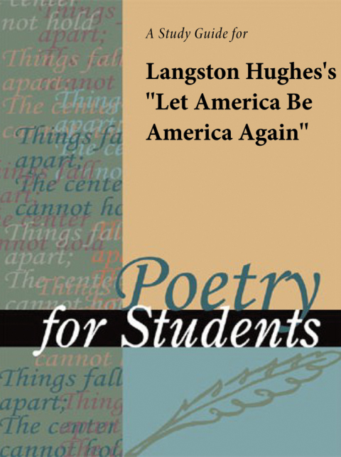 Cover image for book A Study Guide for Langston Hughes's "Let America Be America Again"