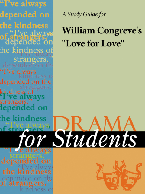 Cover image for book A Study Guide for William Congreve's "Love for Love"