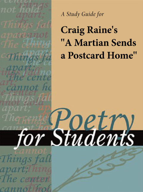 Cover image for book A Study Guide for Craig Raine's "A Martian Sends a Postcard Home"