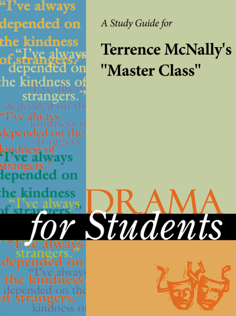 Cover image for book A Study Guide for Terrence McNally's "Master Class"