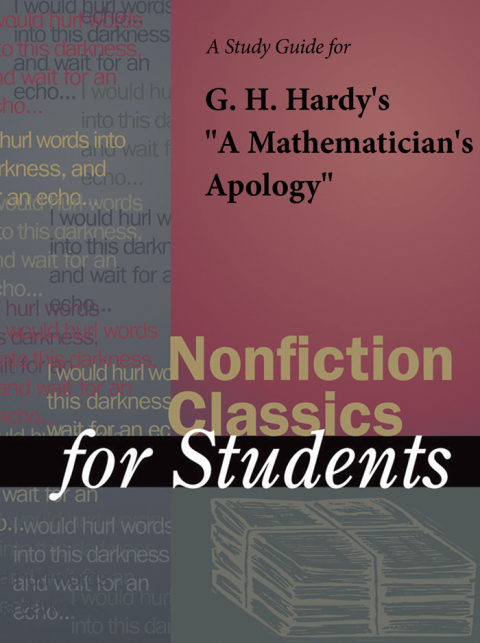 Cover image for book A Study Guide for G. H. Hardy's "A Mathematician's Apology"