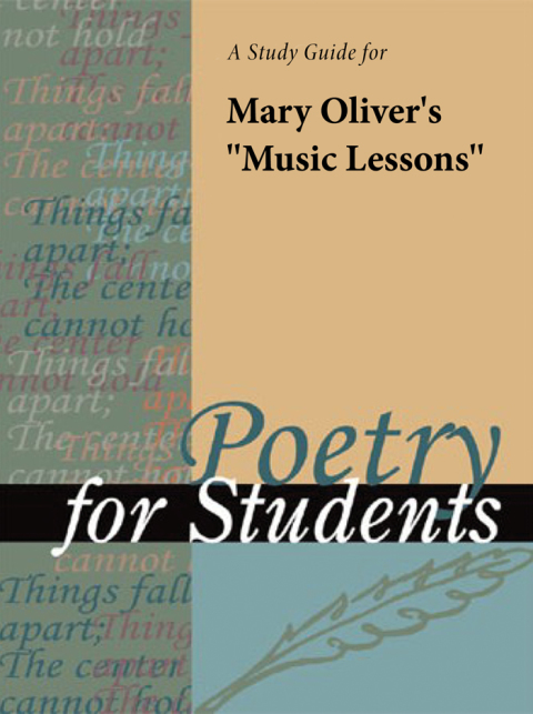 Cover image for book A Study Guide for Mary Oliver's "Music Lessons"