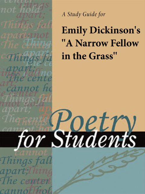 Cover image for book A Study Guide for Emily Dickinson's "A Narrow Fellow in the Grass"