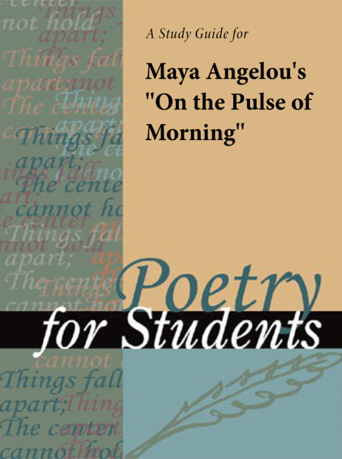 Cover image for book A Study Guide for Maya Angelou's "On the Pulse of the Morning"