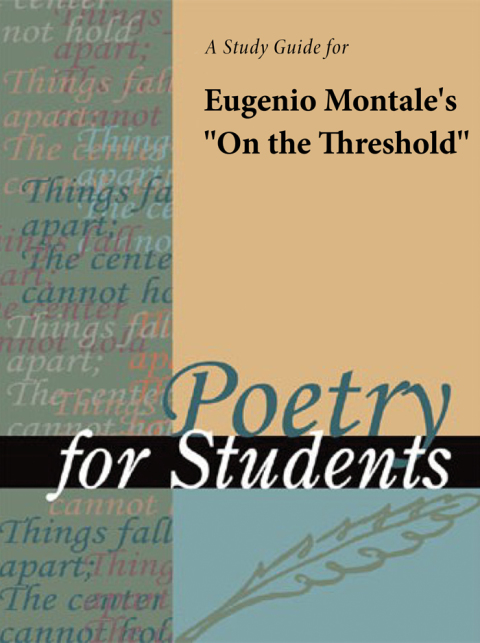 Cover image for book A Study Guide for Eugenio Montale's "On the Threshold"