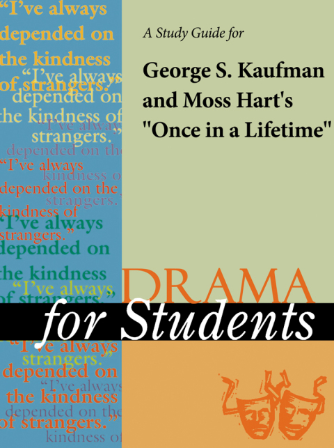 Cover image for book A Study Guide for George Kaufman/Moss Hart's "Once in a Lifetime"