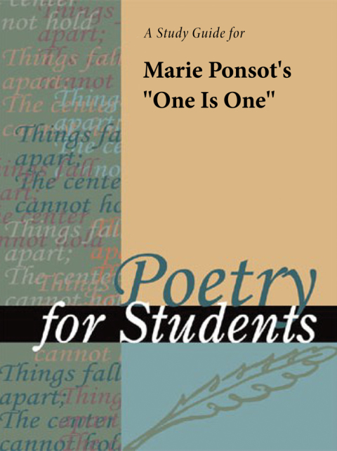 Cover image for book A Study Guide for Marie Ponsot's "One Is One"