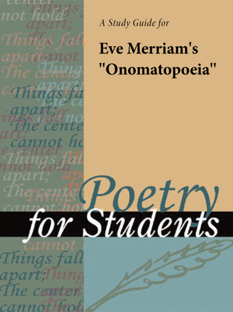 Cover image for book A Study Guide for Eve Merriam's "Onomatopoeia"