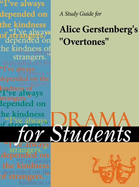 Cover image for book A Study Guide for Alice Gerstenberg's "Overtones"