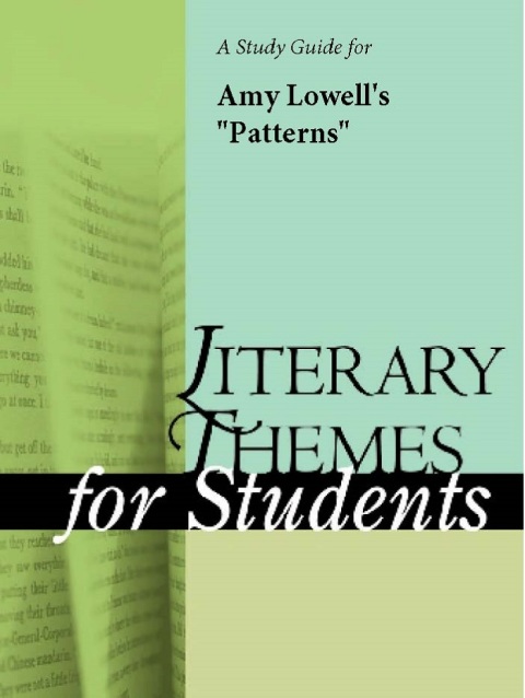 Cover image for book A Study Guide for Amy Lowell's "Patterns"
