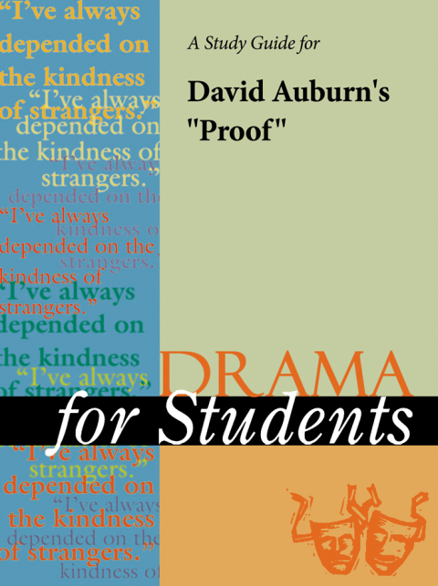 Cover image for book A Study Guide for David Auburn's "Proof"
