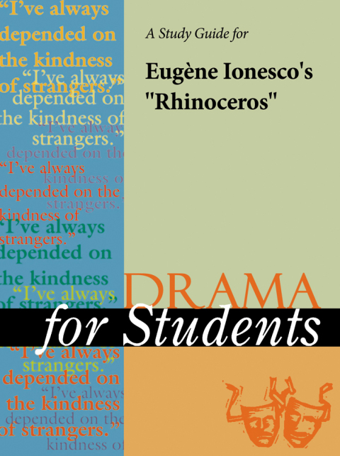 Cover image for book A Study Guide for Eugene Ionesco's "Rhinoceros"