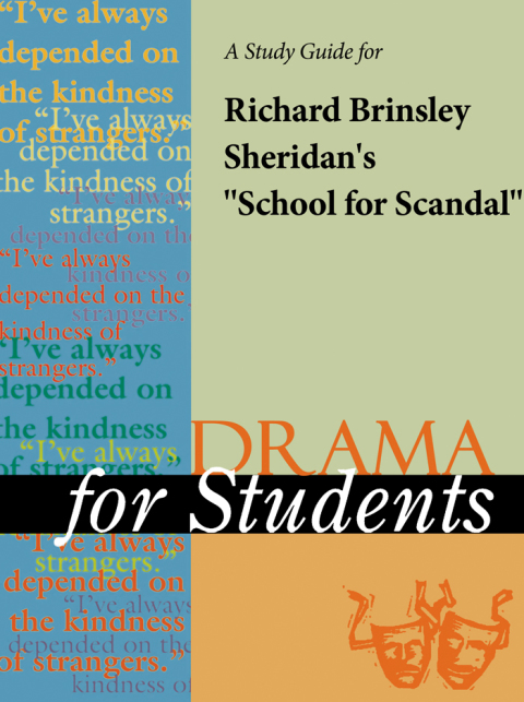 Cover image for book A Study Guide for Richard Brinsley Sheridan's "School for Scandal"
