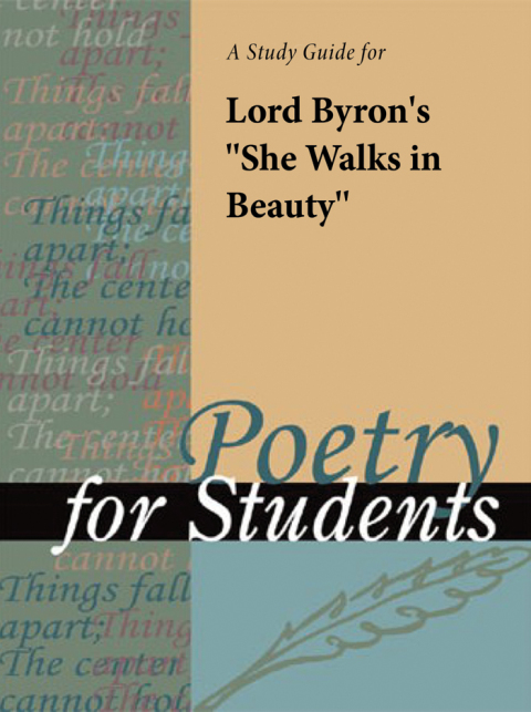 Cover image for book A Study Guide for Lord Byron's "She Walks in Beauty"