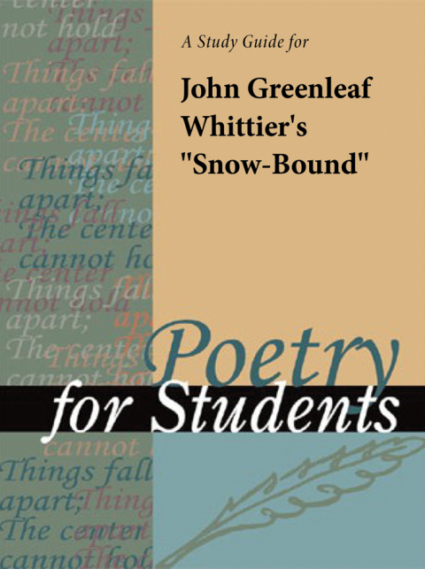 Cover image for book A Study Guide for John Greenleaf Whittier's "Snow-Bound"