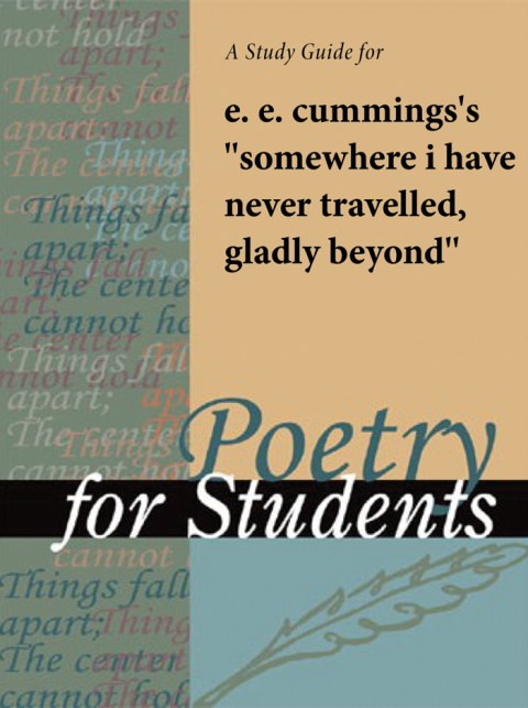 Cover image for book A Study Guide for E. E. Cummings's "somewhere i have never traveled"