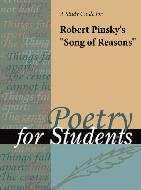 Cover image for book A Study Guide for Robert Pinsky's "Song of Reasons"