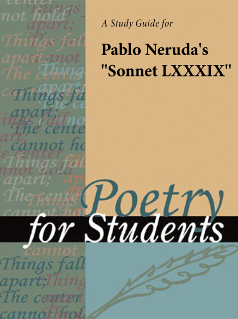 Cover image for book A Study Guide for Pablo Neruda's "Sonnet 89"