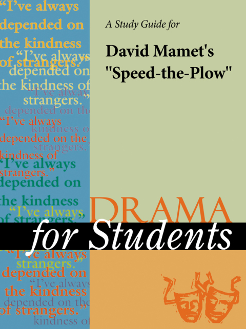 Cover image for book A Study Guide for David Mamet's "Speed-the-Plow"