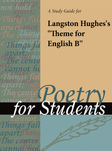 Cover image for book A Study Guide for Langston Hughes's "Theme for English B"