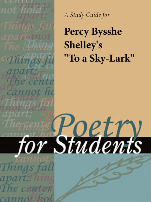 Cover image for book A Study Guide for Percy Bysshe Shelley's "To a Skylark"