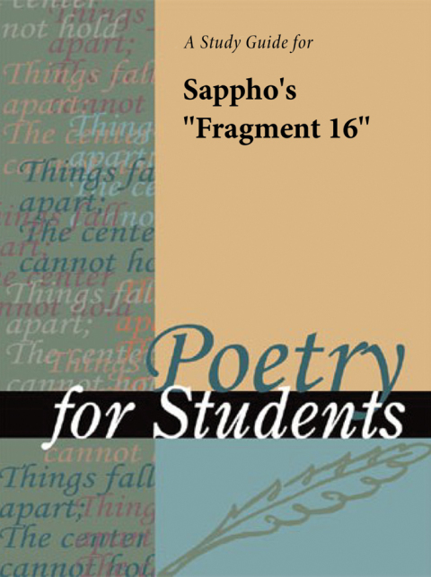 Cover image for book A Study Guide for Sappho's "To an Army Wife in Sardis"
